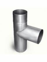 Дымоход для газового котла, тройник - 150 мм (цинк) 
